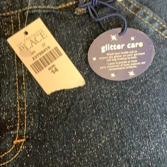 The Children's Place Glitter Jeans NWT - Picture 4 of 5